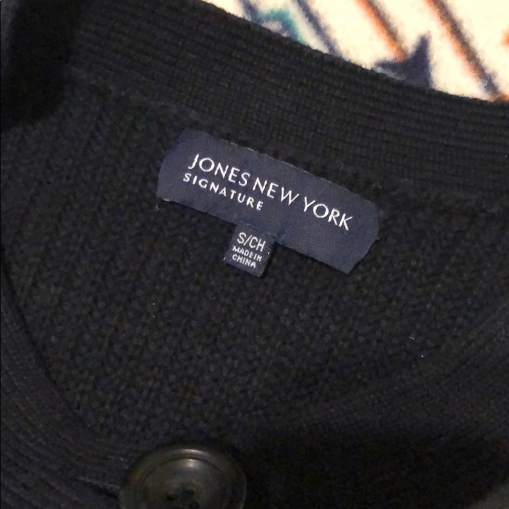 Pleather front sweater